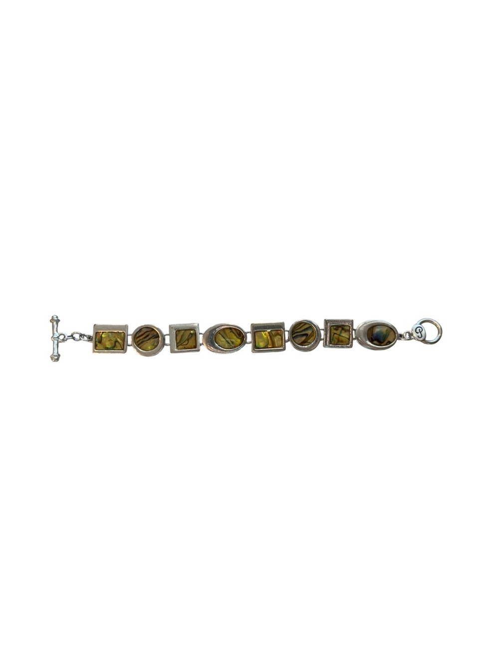 🫶🏻 Vintage Premier Designs Abalone Inlay Bracelet 7”
